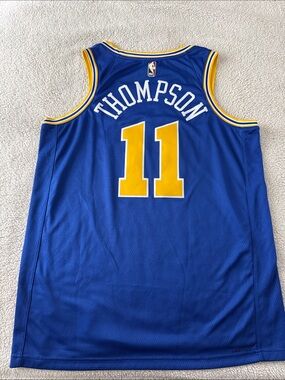 Golden State Warriors #11 Klay Thompson NBA Hardwood Classics Edition Jersey